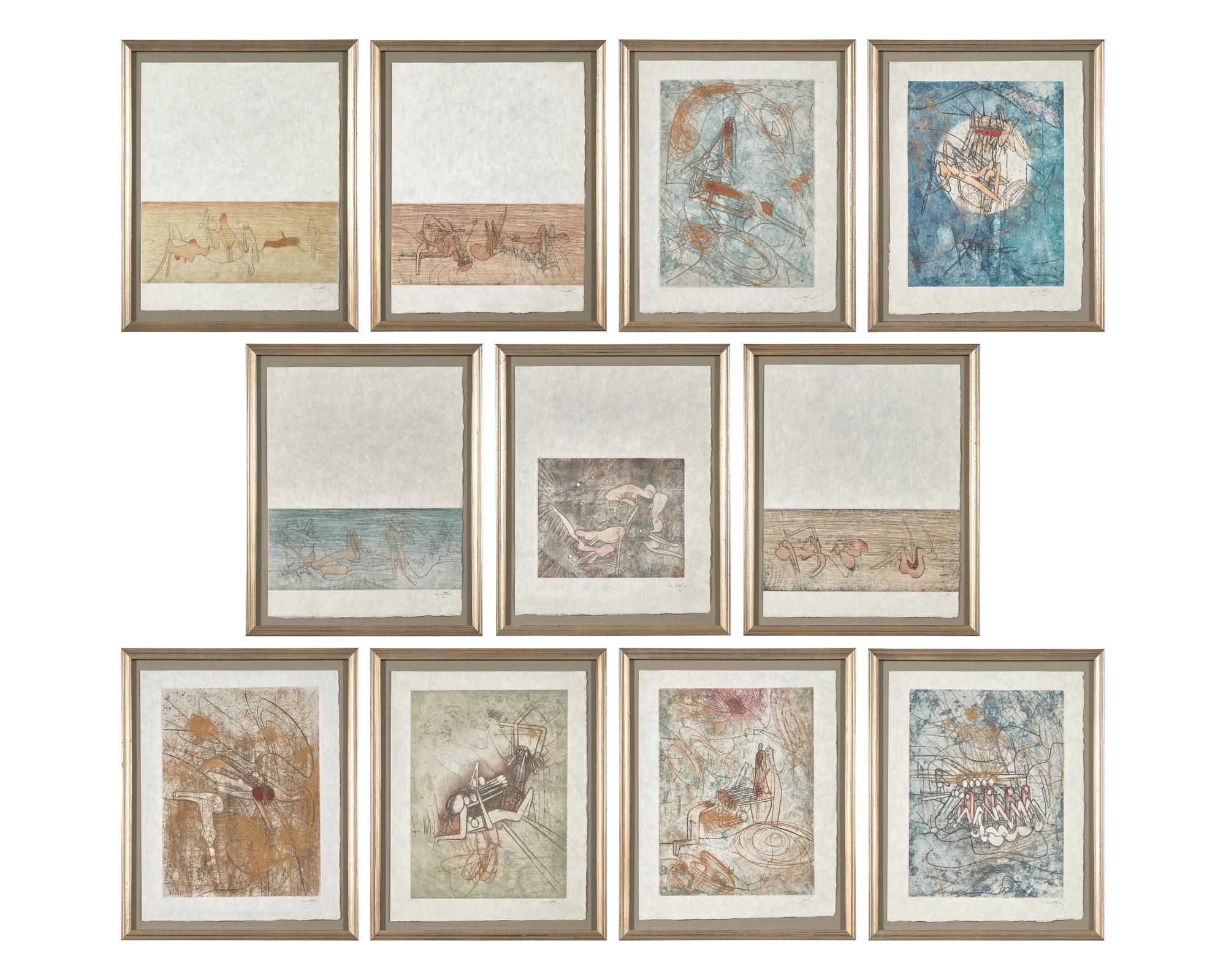 Les Damnations (a group of 11 prints), 1966