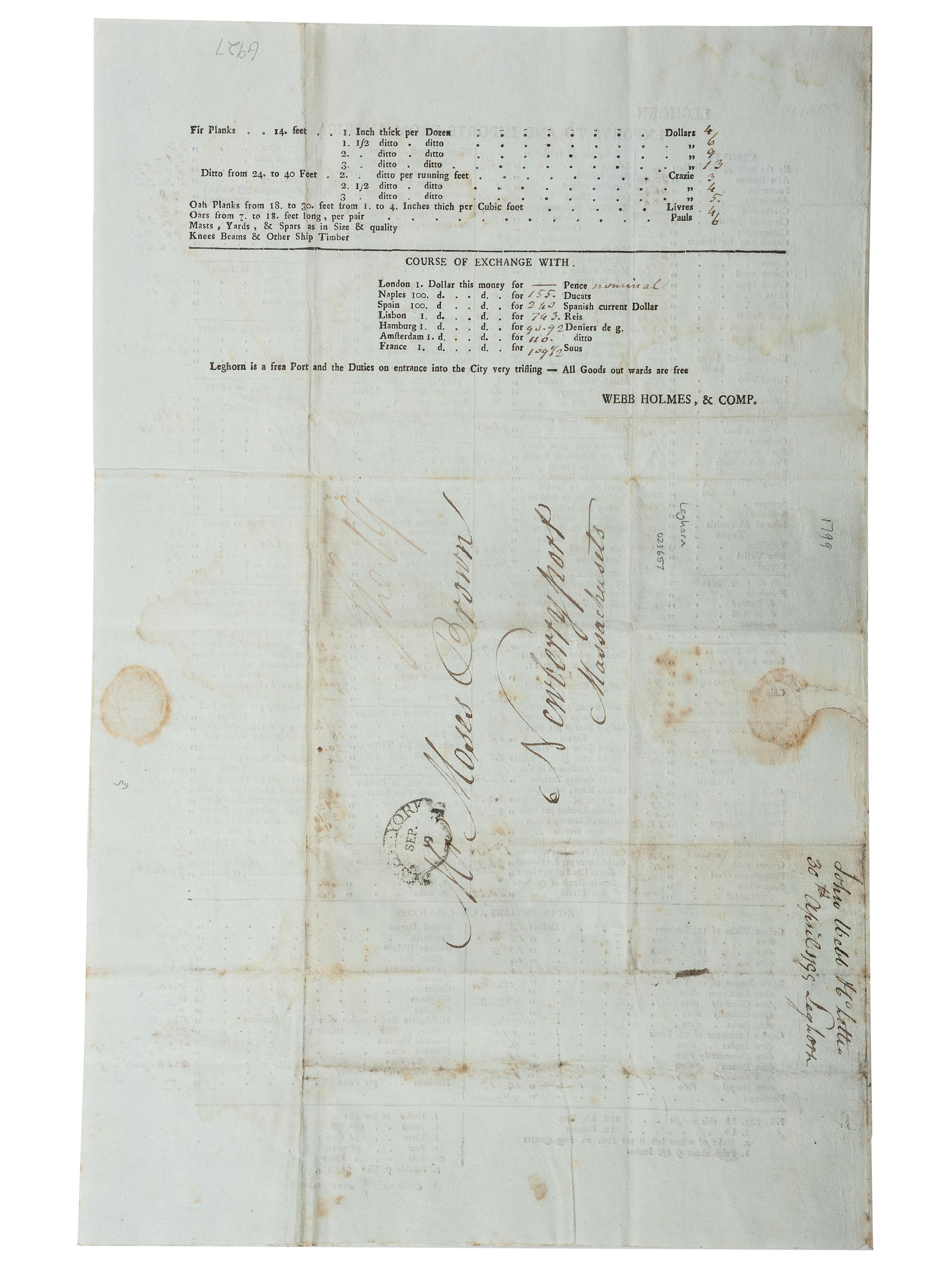 [REVOLUTIONARY WAR] -- [WAR OF 1812]. A group of colonial and early American documents and ephemera, comprising: