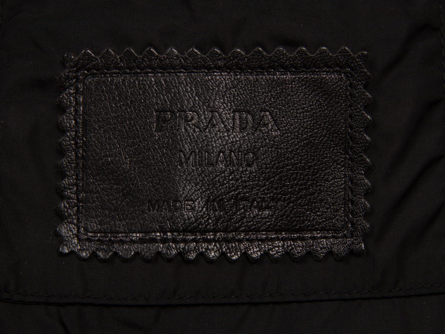 Prada, Black Leather Coat