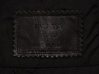 Prada, Black Leather Coat