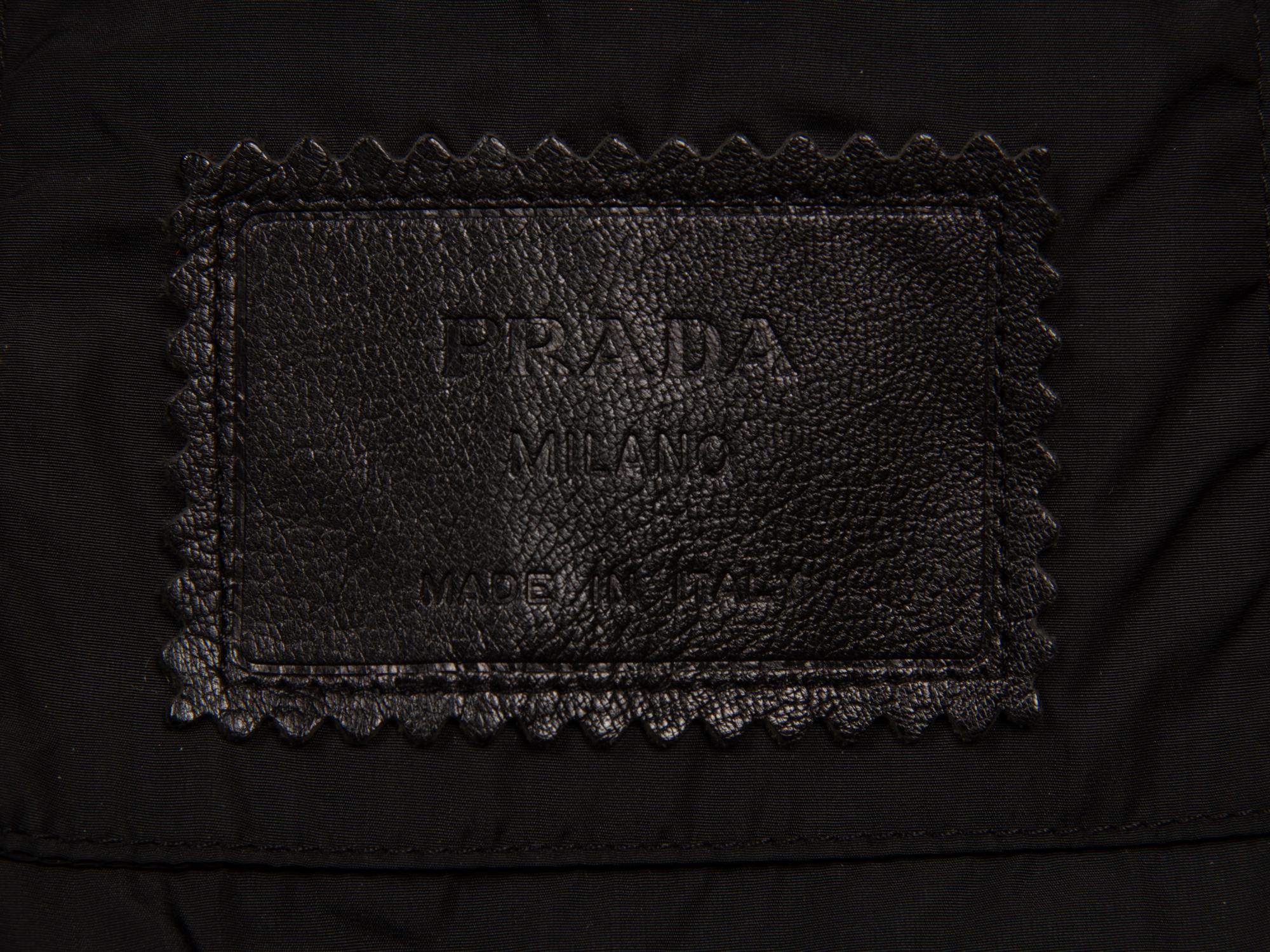 Prada, Black Leather Coat
