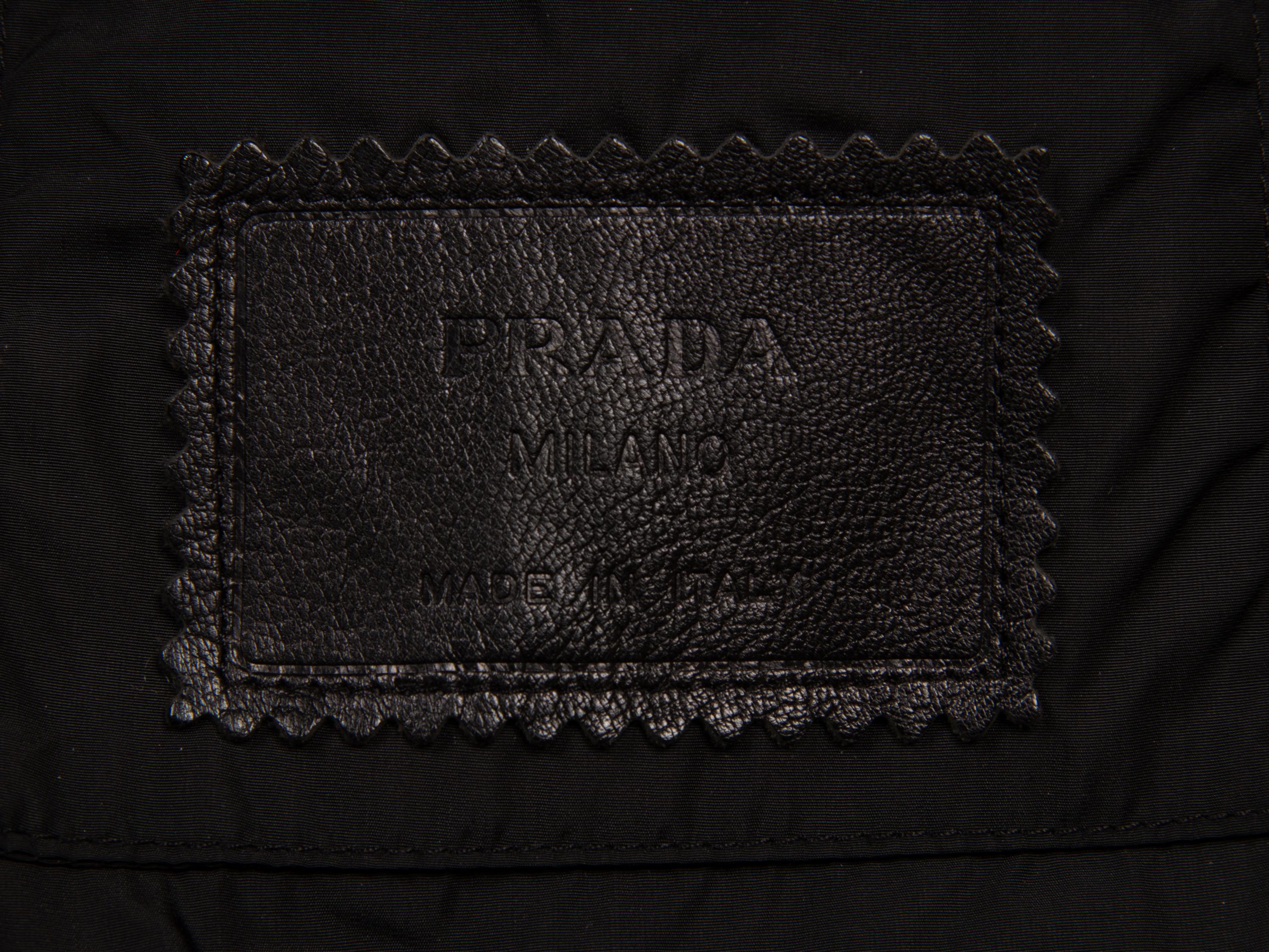 Prada, Black Leather Coat