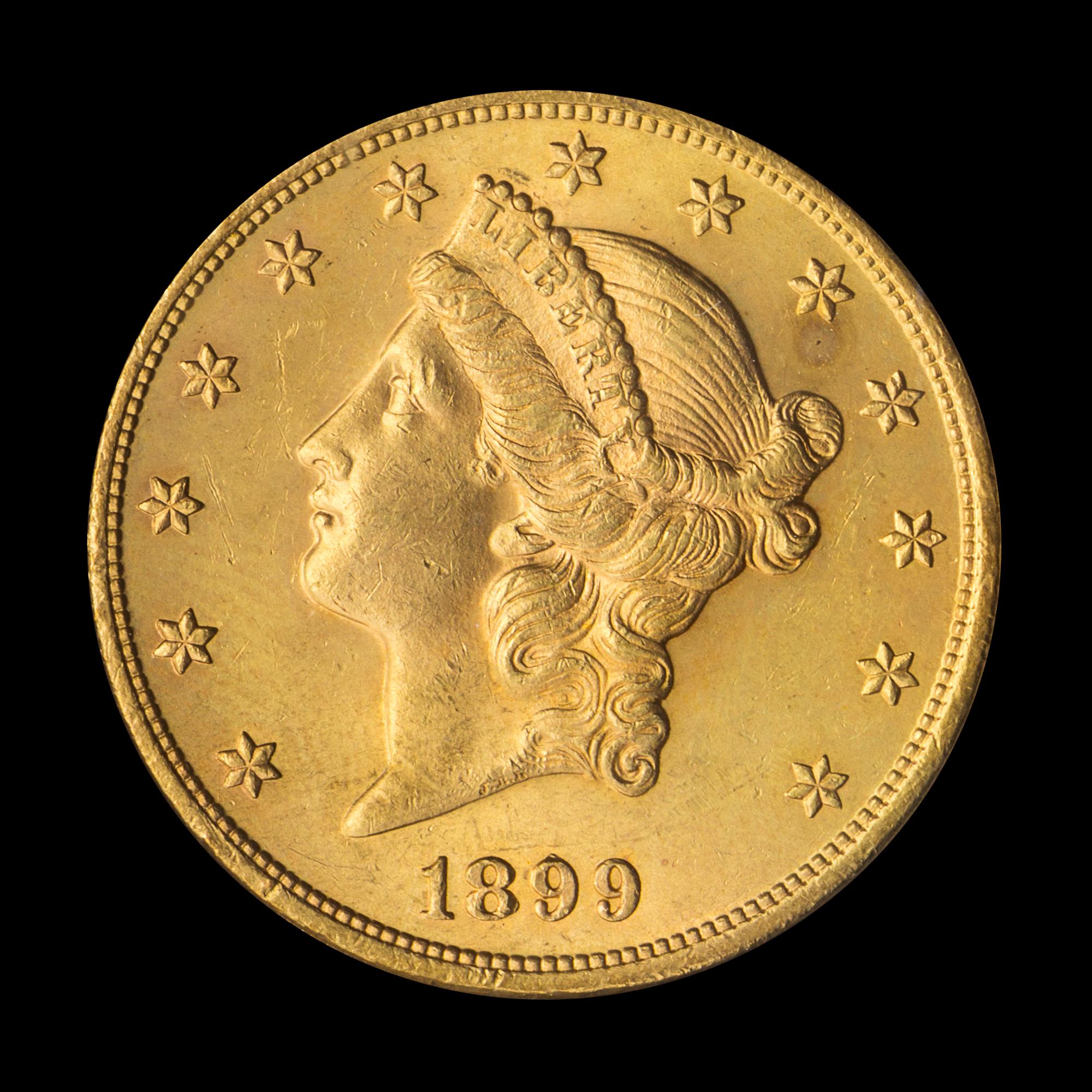 A United States 1899 Liberty Head $20 Gold Coin
