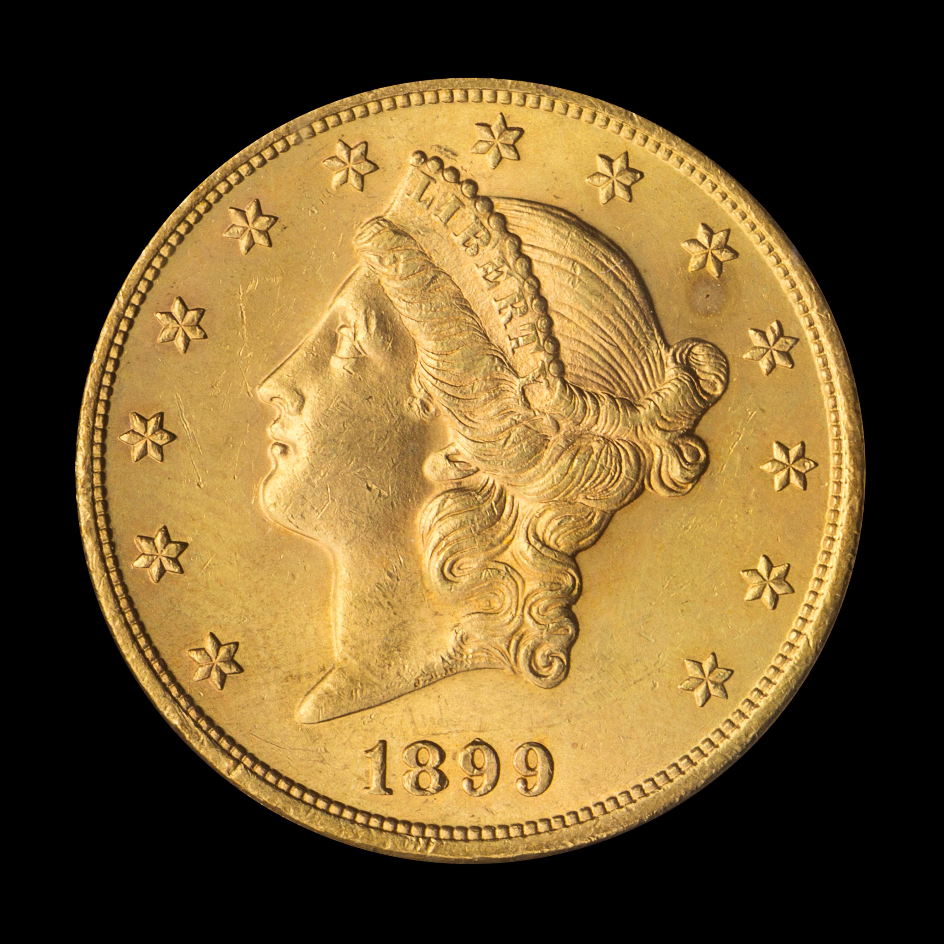 A United States 1899 Liberty Head $20 Gold Coin