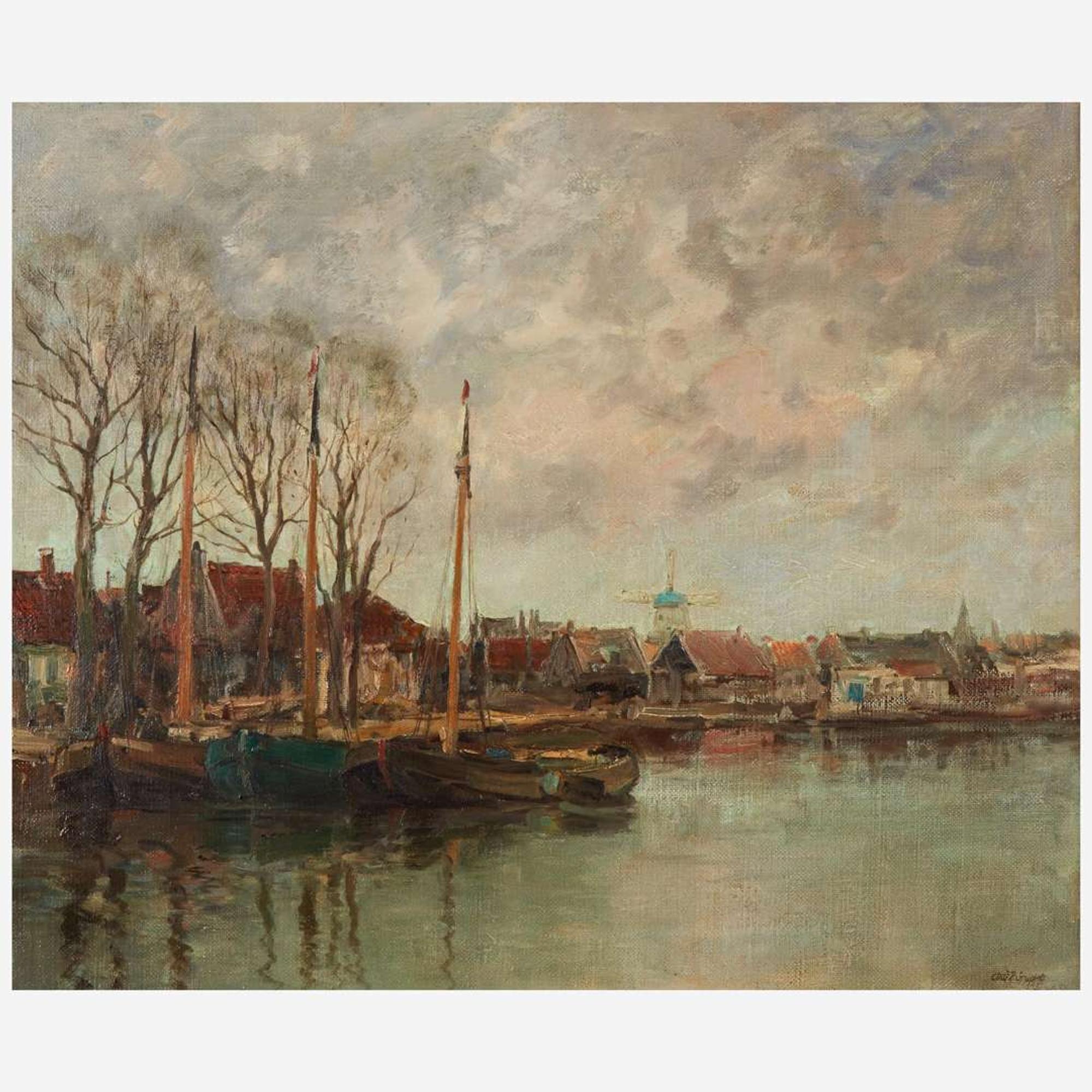 Charles Paul Gruppé (Canadian, 1860–1940) In Old Delft, Holland