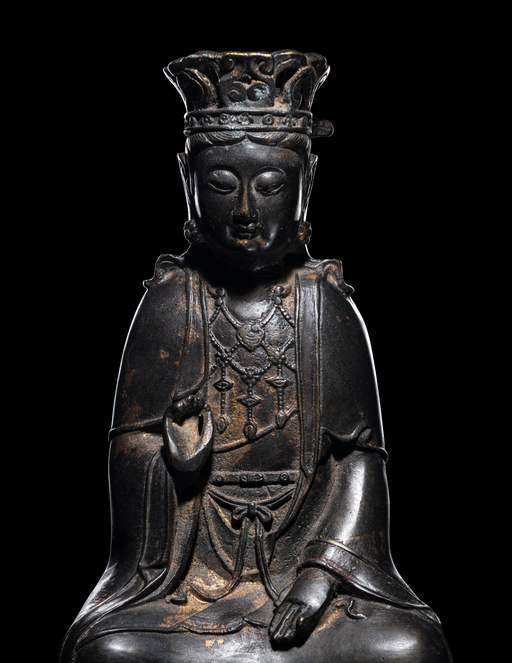 A Chinese Bronze Guanyin