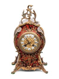 A Napoleon III Boulle Mantle Clock