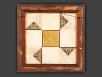 A Puzzle Purse Watercolor and Ink Fraktur Valentine