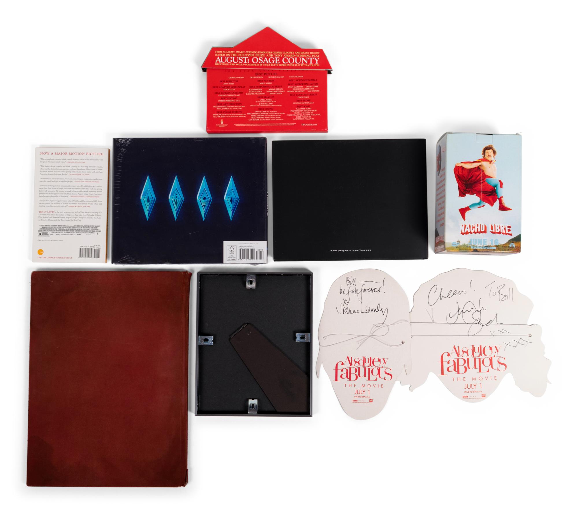 (Film Memorabilia) A group of memorabilia items from 7 films, comprising: