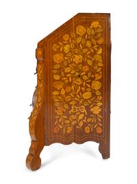 A Dutch Marquetry Slant-Front Desk