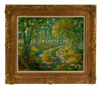 Two Works: Pathway to Elk Meadow and Barn and Marshes
