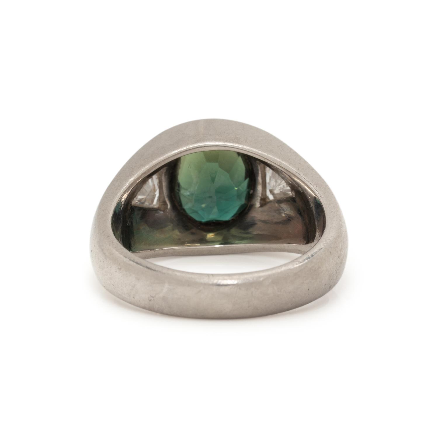 ALEXANDRITE AND DIAMOND RING