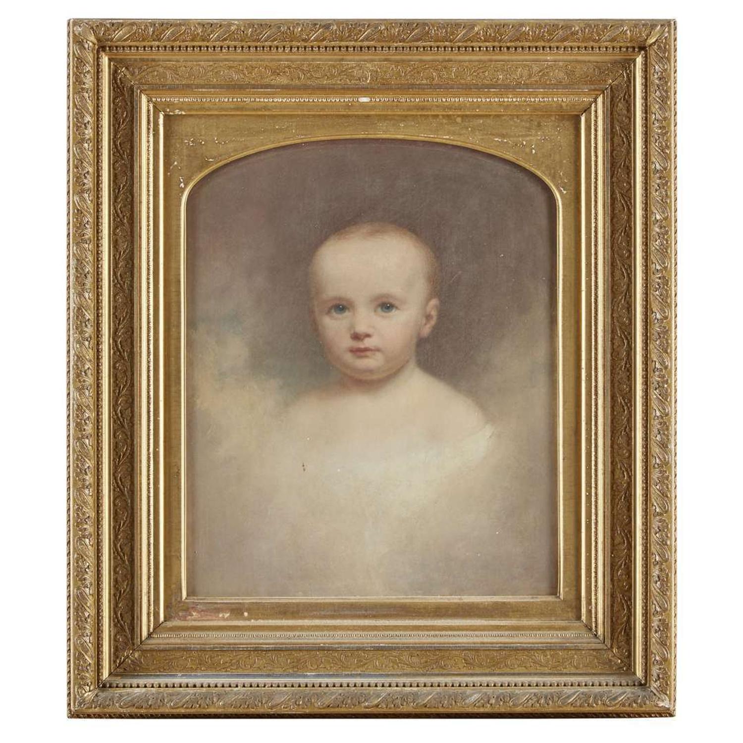 American School 19th century Portrait of a young child