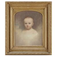 American School 19th century Portrait of a young child
