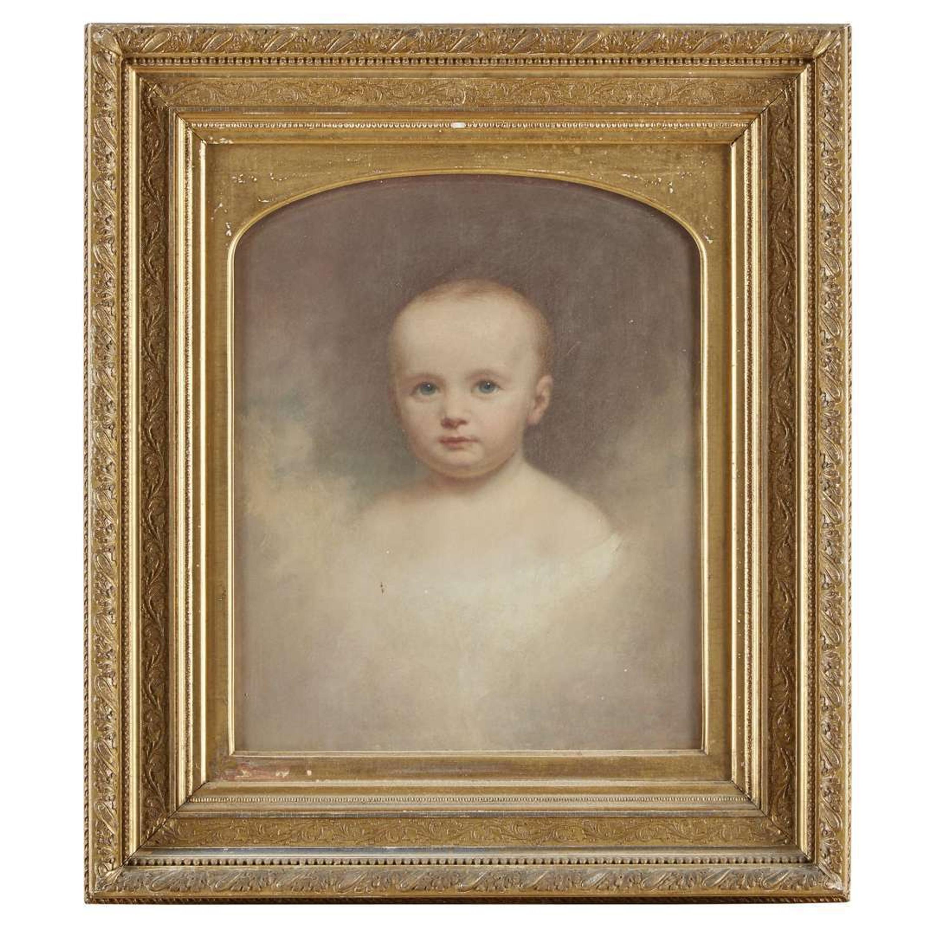American School 19th century Portrait of a young child