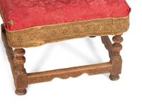 A Pair of Jacobean Style Walnut Low Chairs