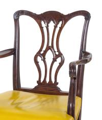 A Set of Ten Chippendale Style Mahogany Dining Chairs