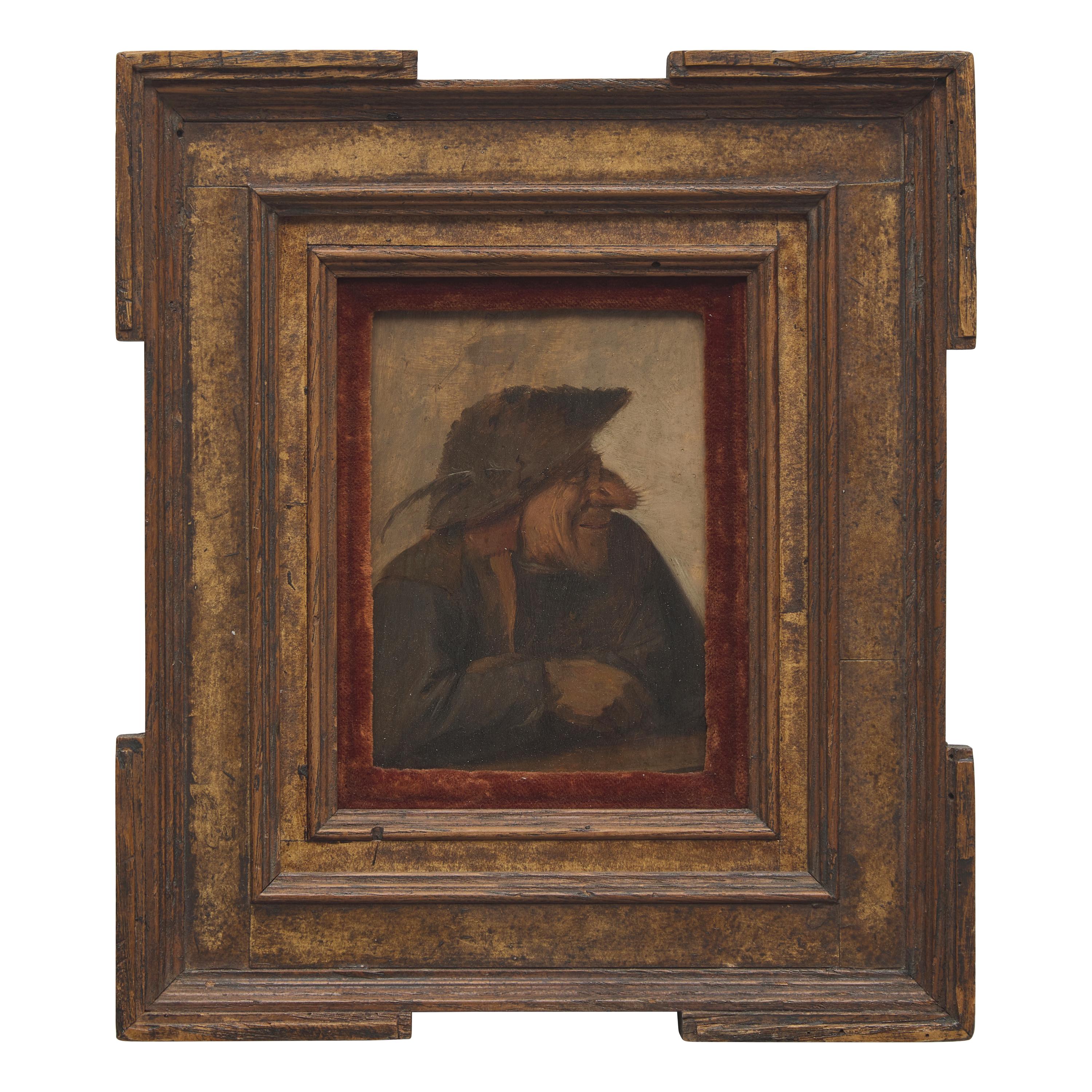 Circle of Adriaen Brouwer (Flemish, born c. 1605-1638) — Caricature of a Man in Profile