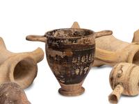 Seventeen Greco-Roman Fragmentary Vessels and Oil Lamps