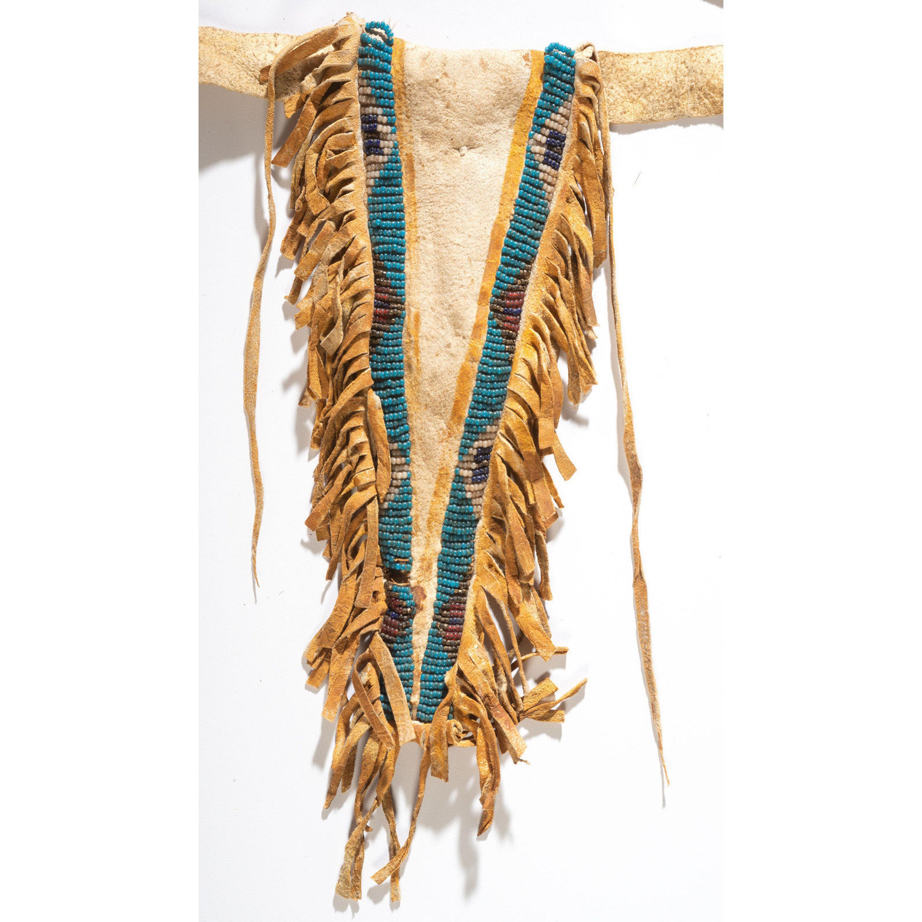 Southern Cheyenne Beaded Hide Tab Pouch