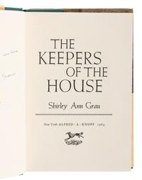 GRAU, Shirley Ann (1929-2020). Keepers of the House . New York: Alfred A. Knopf, 1964.
