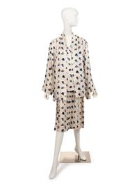Hermès Three-Piece Silk Ensemble, 1980s