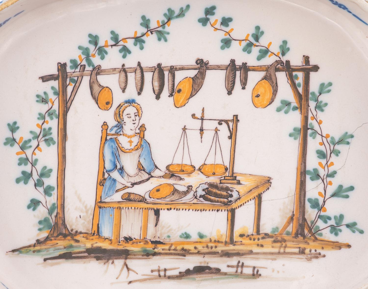 A French Faience Serving Dish