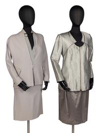 A Skirt Suit, Blouse, and Jacket by Geoffrey Beene