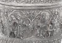A Southeast Asian Silver Covered Jar on Stand