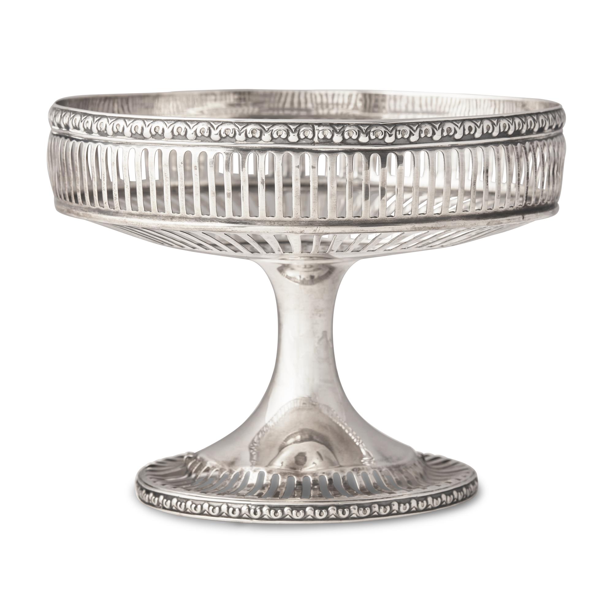 An American Silver Pierced Dessert Stand