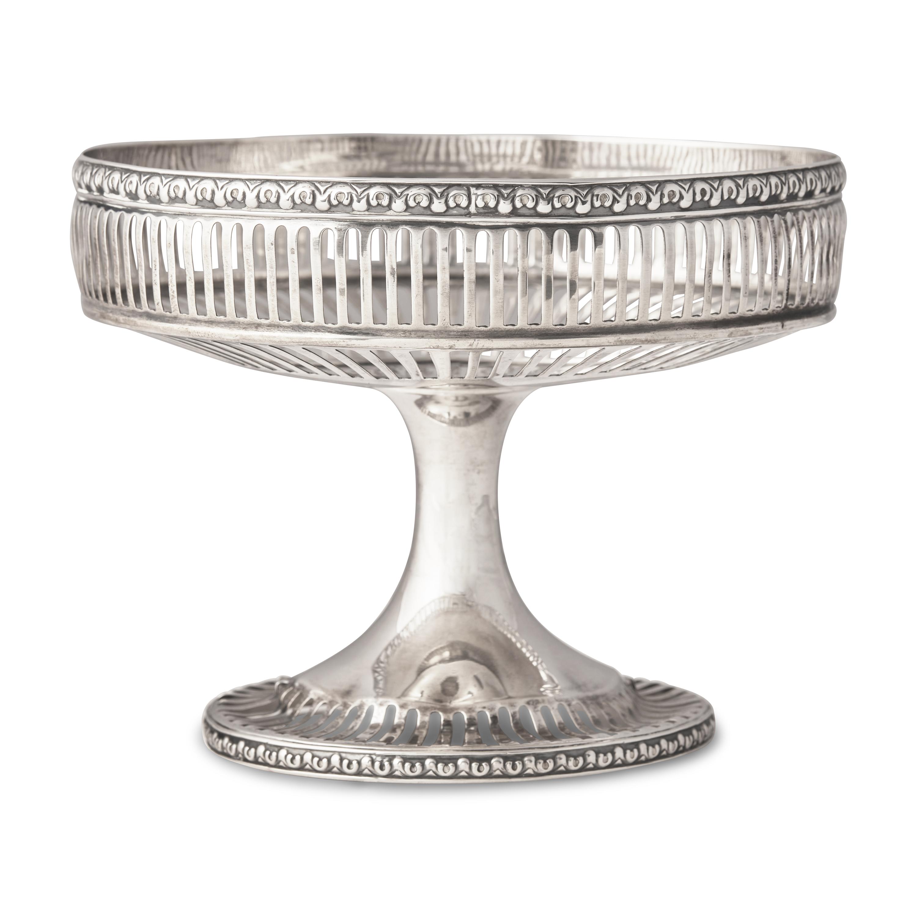 An American Silver Pierced Dessert Stand