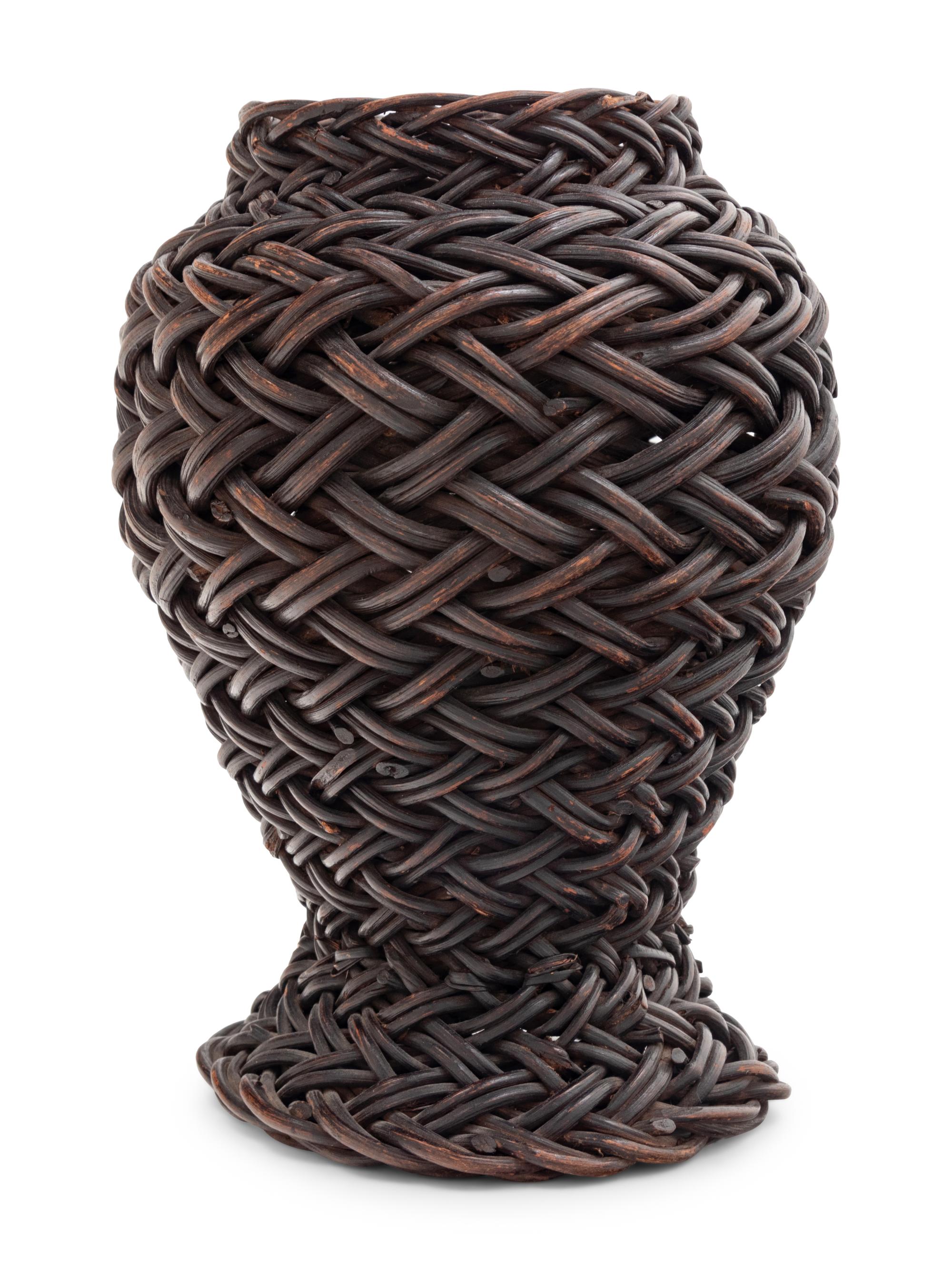 A Bamboo Flower Arranging Basket
