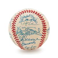 A Group of Four San Francisco Giants Signed Baseballs Including Barry Bonds (1996 Team Signed), Bobby Bonds, Orlando Cepeda and Willie Mays