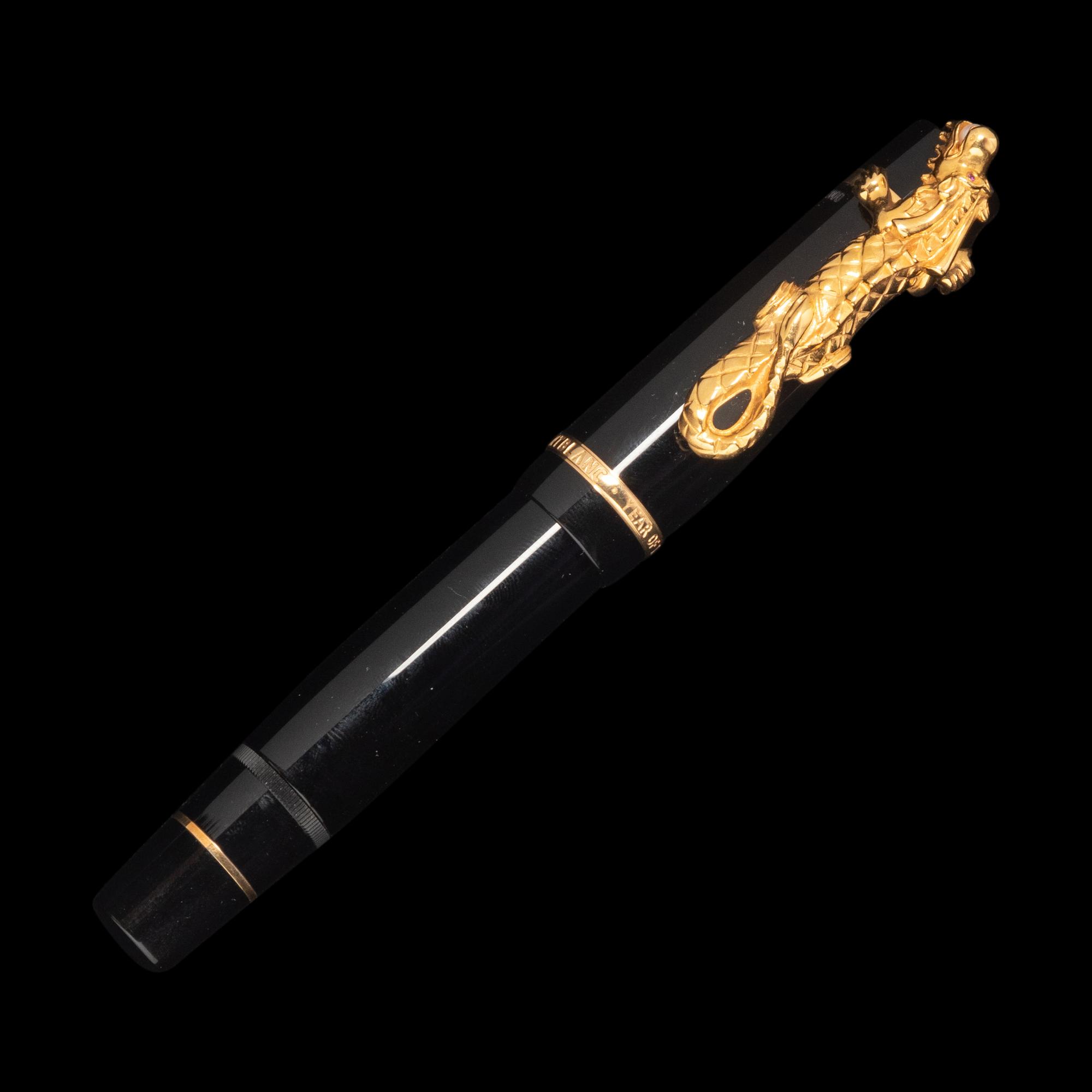 A Montblanc Limited Edition Year of the Golden Dragon Fountain Pen