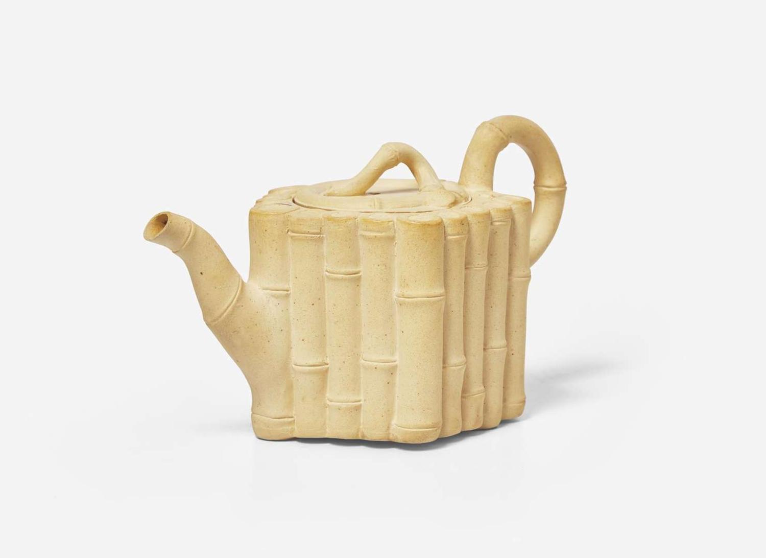 A Wedgwood & Bentley Caneware Teapot, UK, 1770s