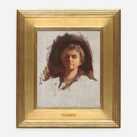 Cecilia Beaux (American, 1855–1942) Portrait Sketch of a Woman