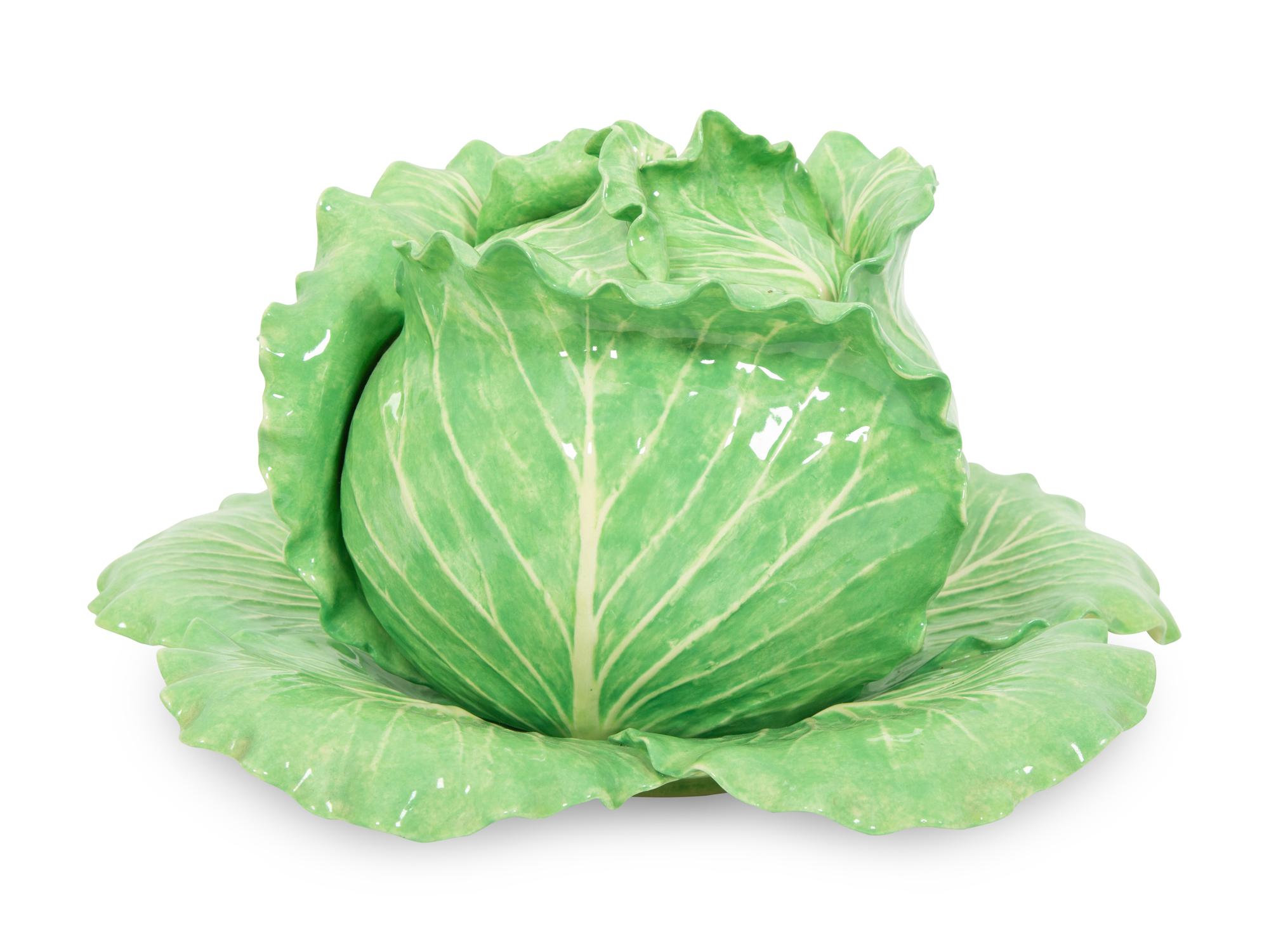 A Dodie Thayer Lettuce Ware Tureen and Underplate