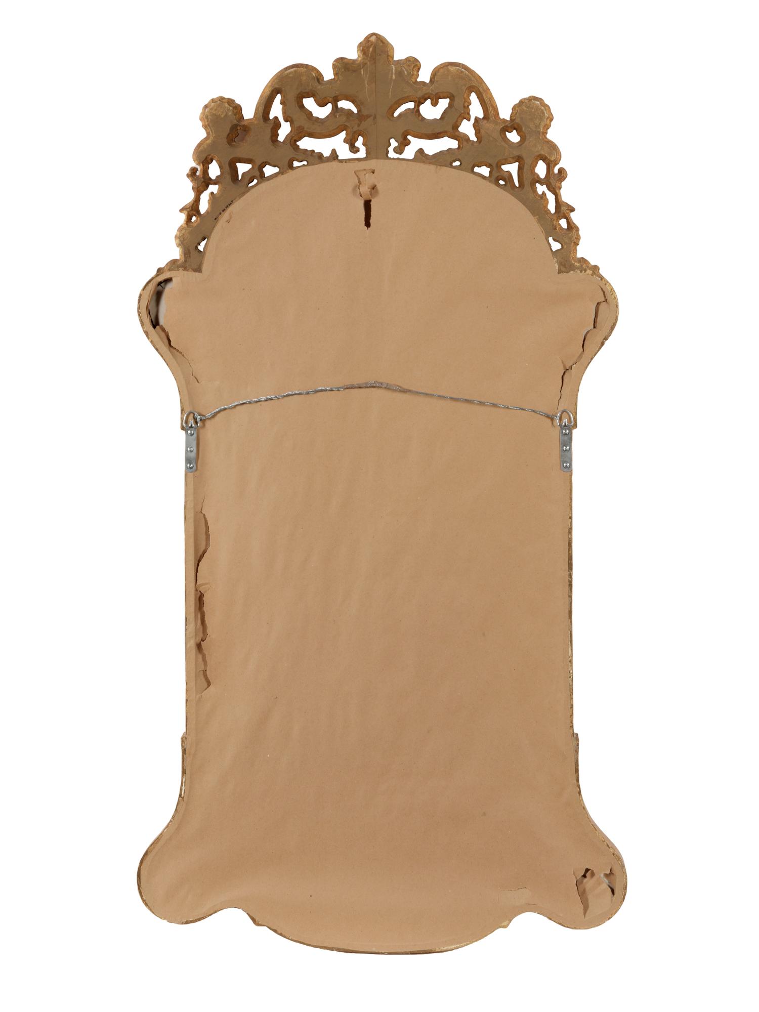 A Continental Giltwood Mirror
