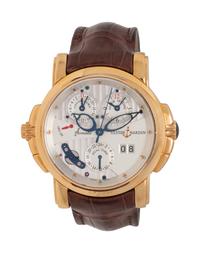 ULYSSE NARDIN, REF. 666-88 18K YELLOW GOLD 'SONATA' WATCH