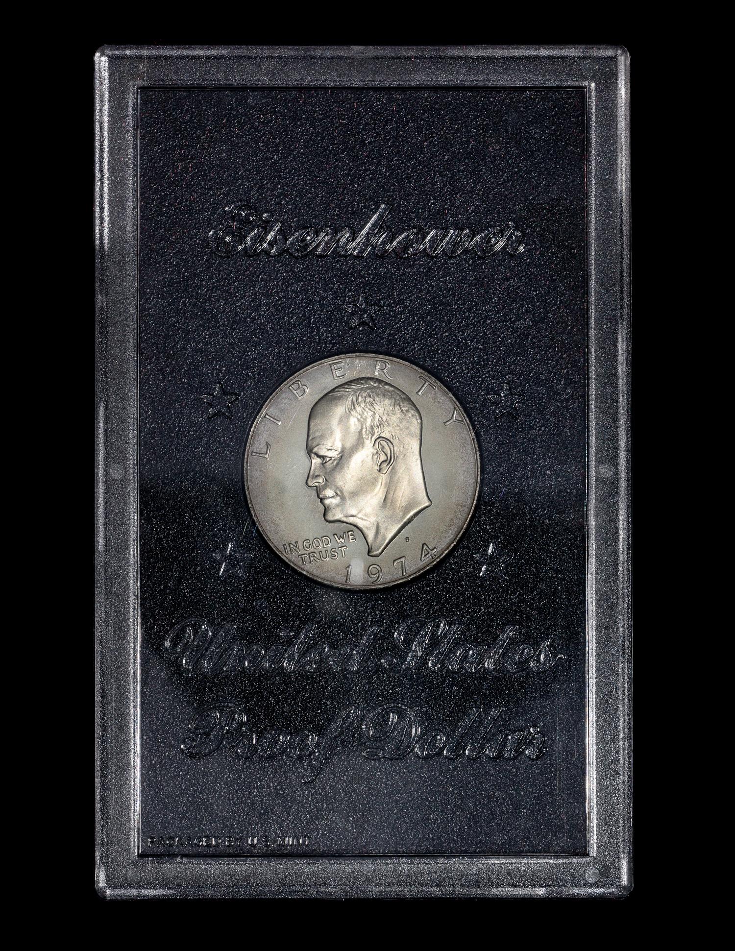 *A Group of Five United States Eisenhower Silver Dollars