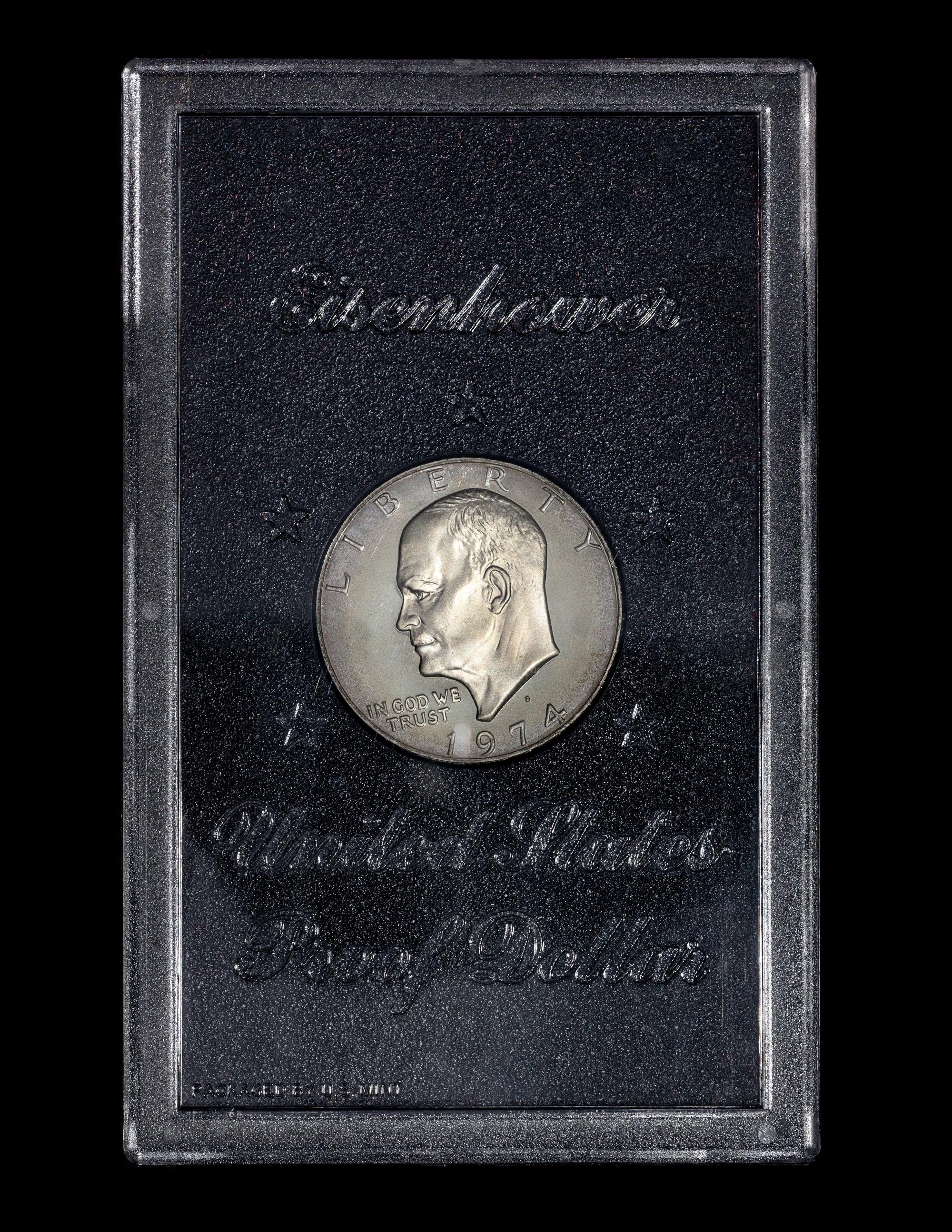 *A Group of Five United States Eisenhower Silver Dollars