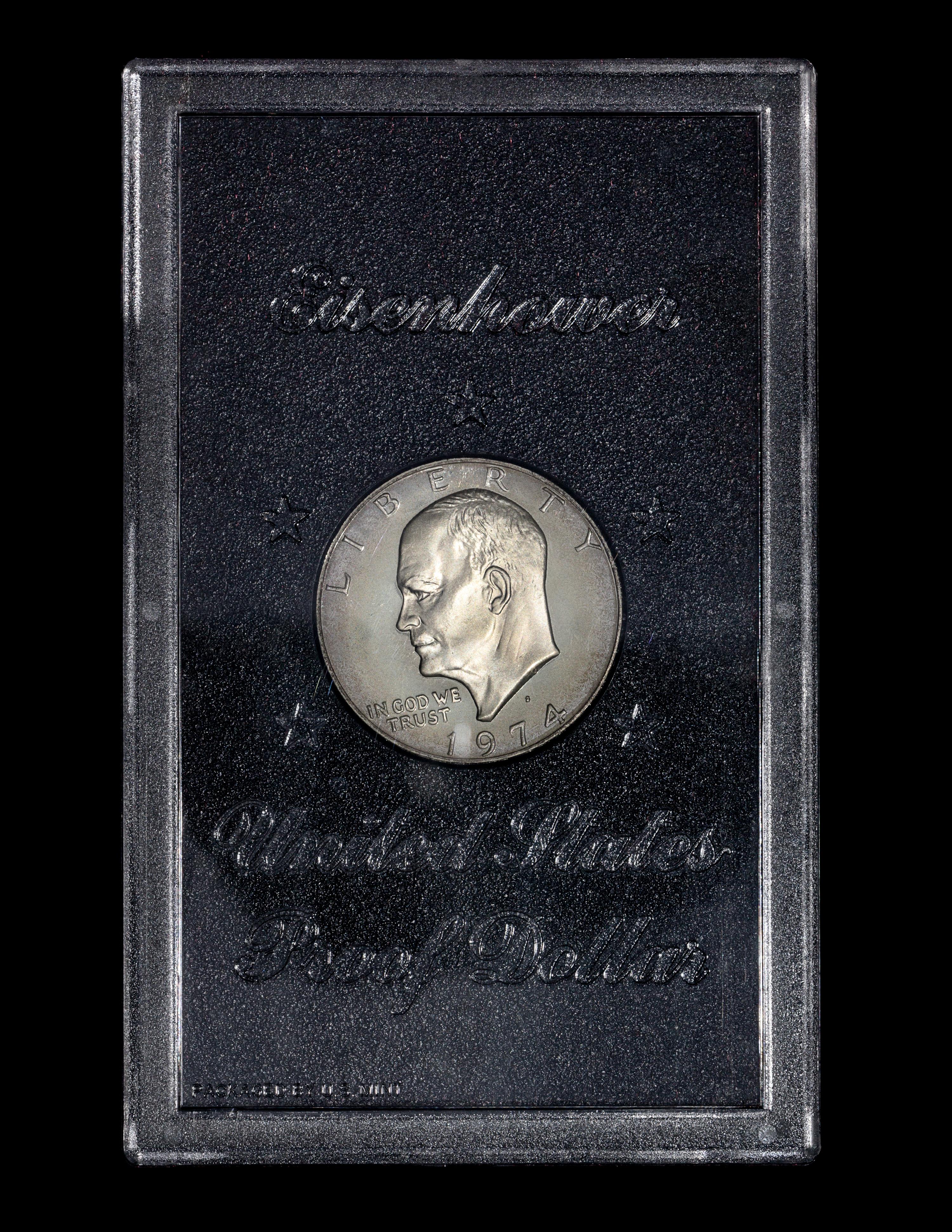*A Group of Five United States Eisenhower Silver Dollars