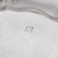 A Sterling Silver Floral Repousse Dish