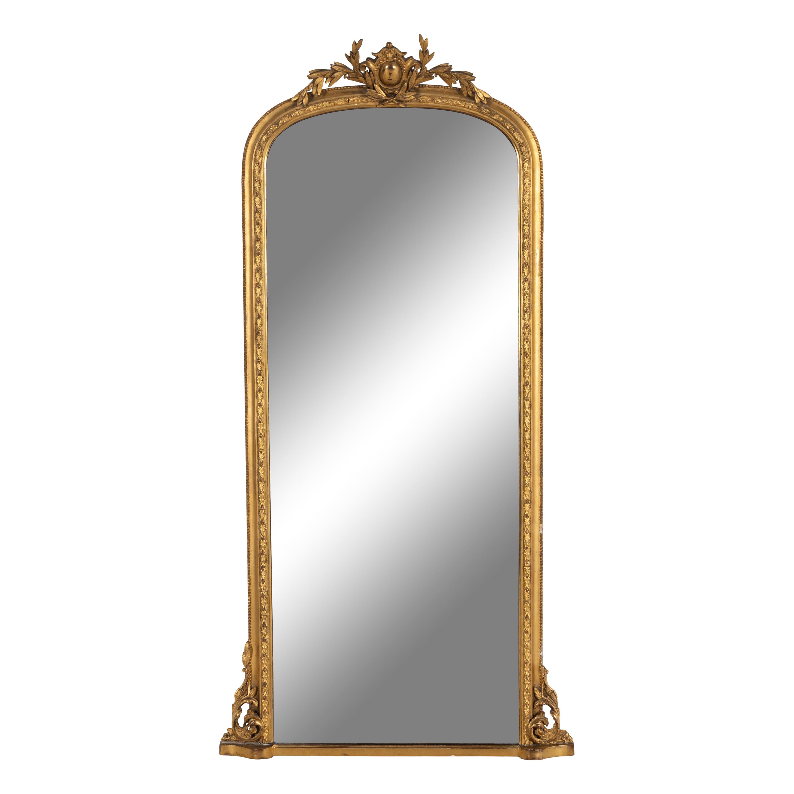 A Pair of French Giltwood Pier Mirrors