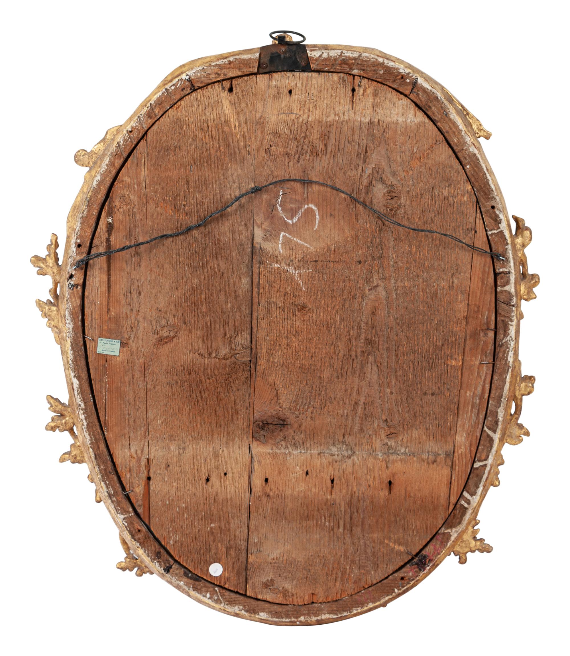 A Rococo Style Carved Giltwood Mirror