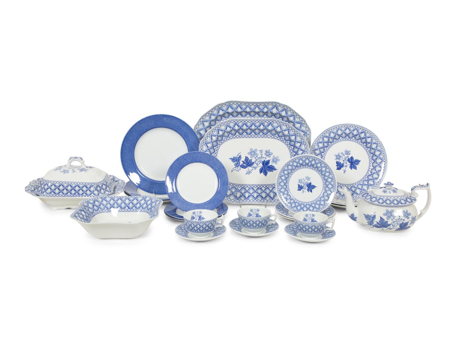An Assembled Spode Dinner Service