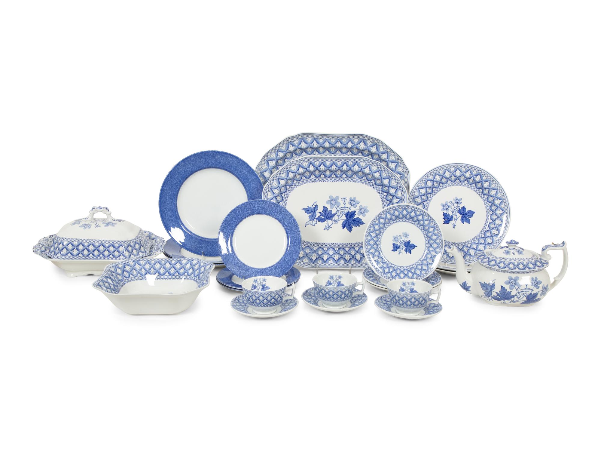 An Assembled Spode Dinner Service