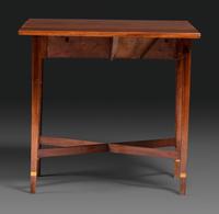 A Federal Inlaid Mahogany X-Stretcher Base Pembroke Table