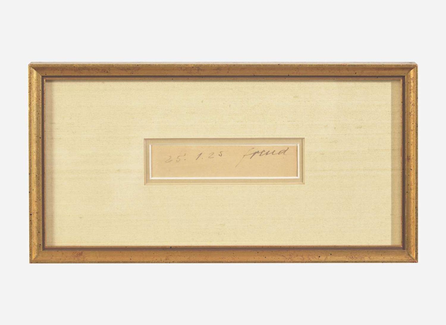 [Psychology] Freud, Sigmund: Cut signature