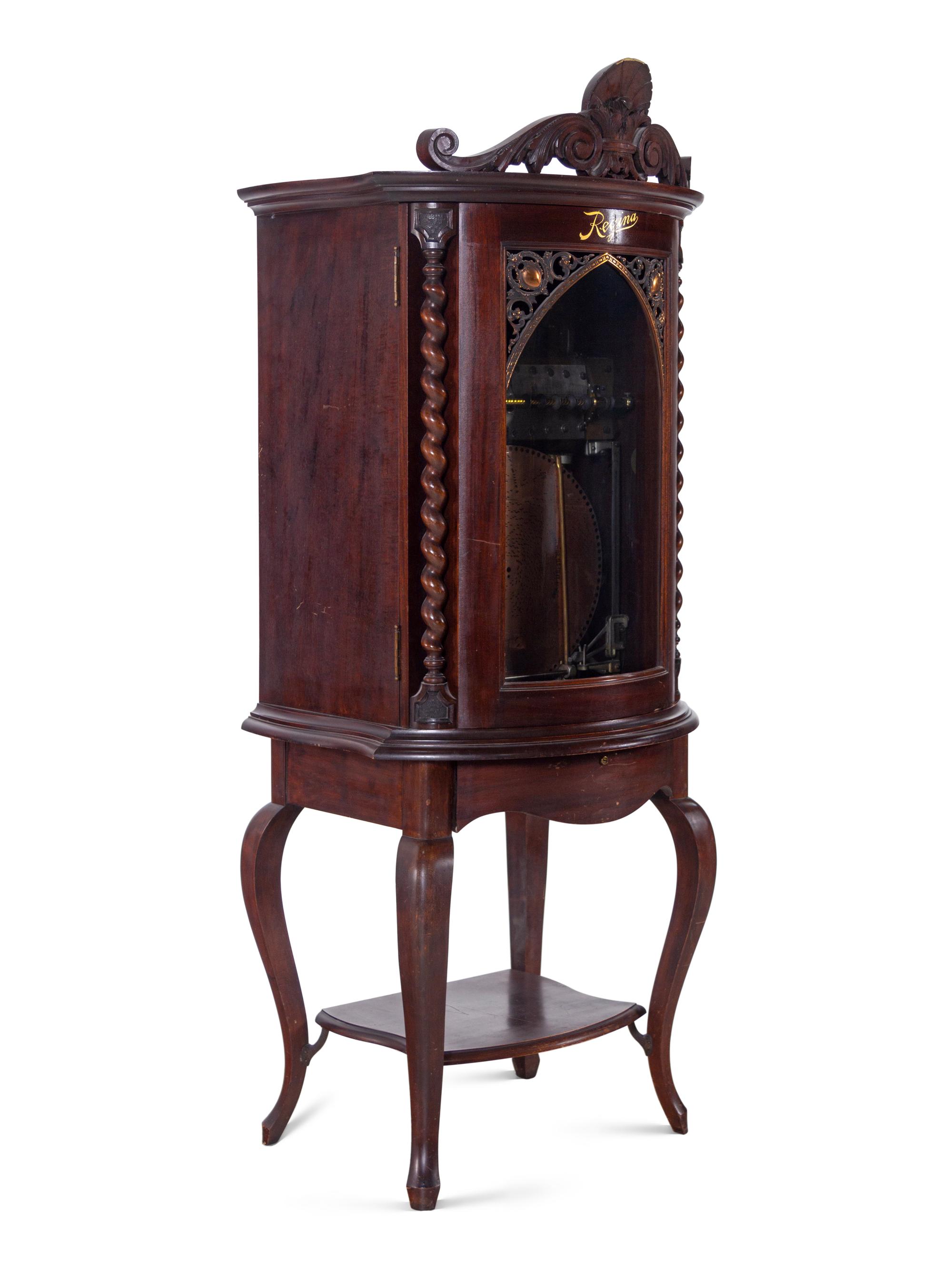 A Regina 35 Upright Disc Music Box